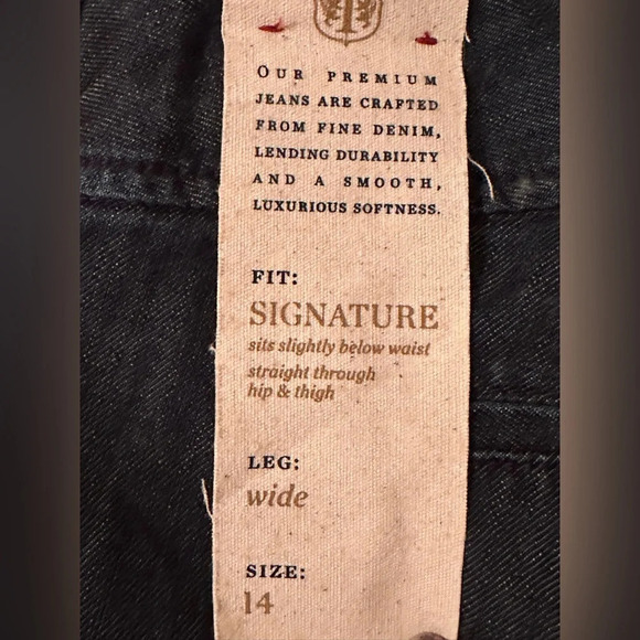 NWT Talbots wide leg jeans, size 14 - Picture 4 of 6